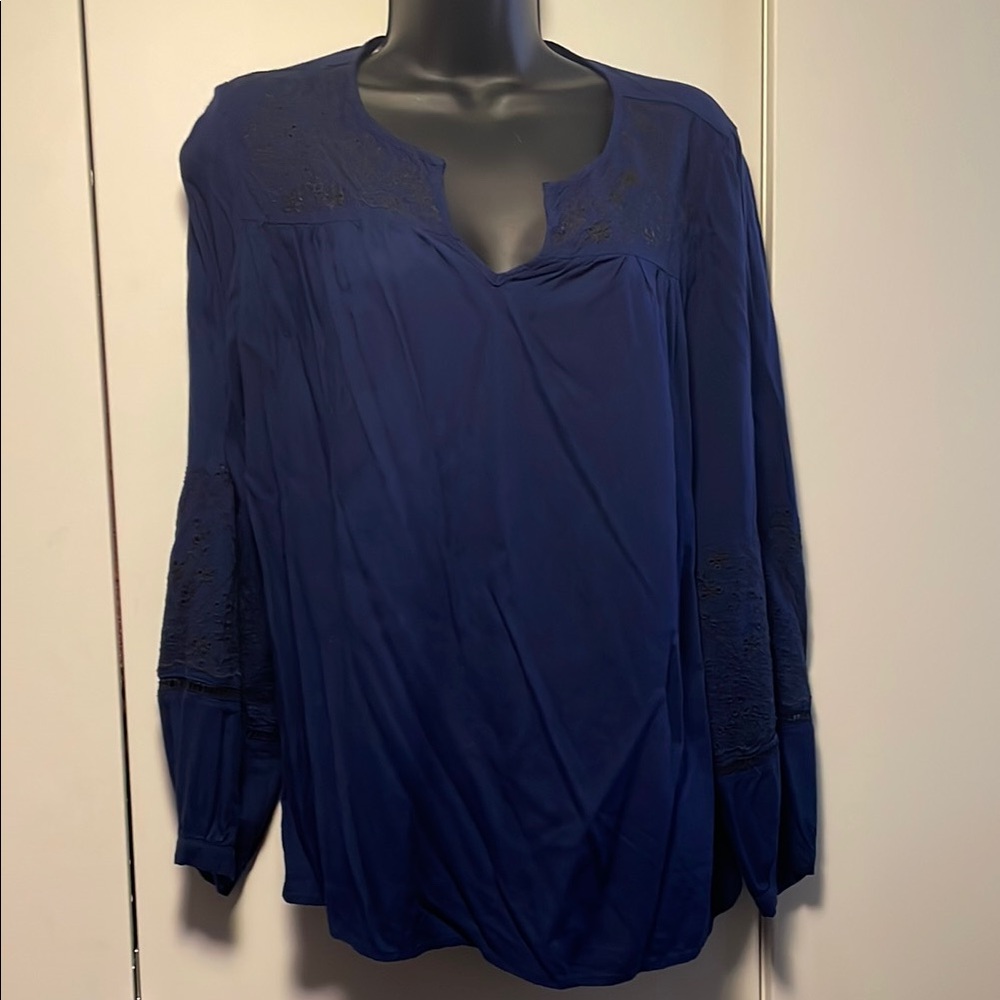 Women's Wrangler Country Blue Blouse